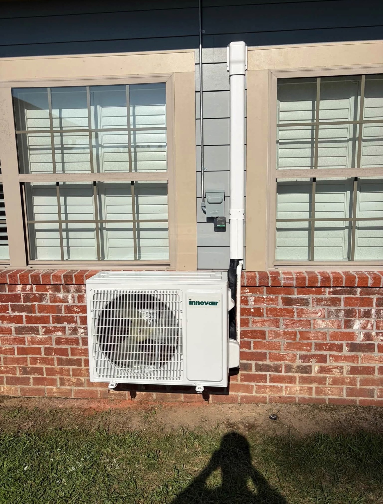 Mini split outdoor unit installation